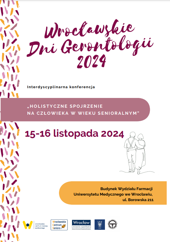 Dni Gerontologii Wrocław 2024, 15-16 listopada 2024 r.