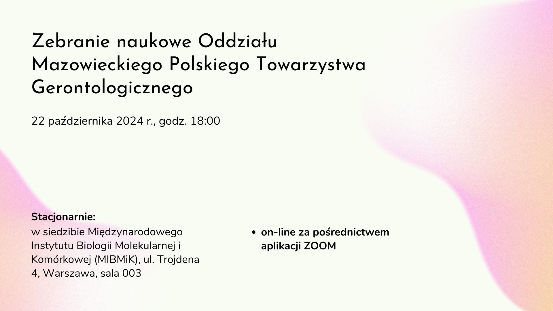 Różowa Profesjonalna Gradienty Prezentacja – konferencja naukowa